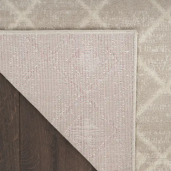 Beige Geometric Power Loom Area Rug Photo 9
