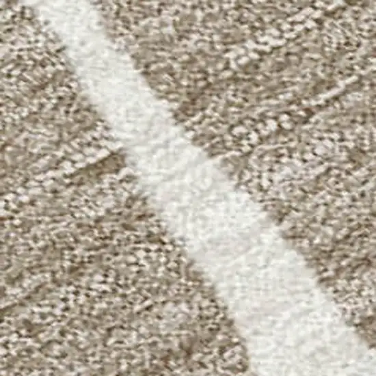 Beige Gold And Brown Floral Washable Indoor Outdoor Area Rug Photo 2