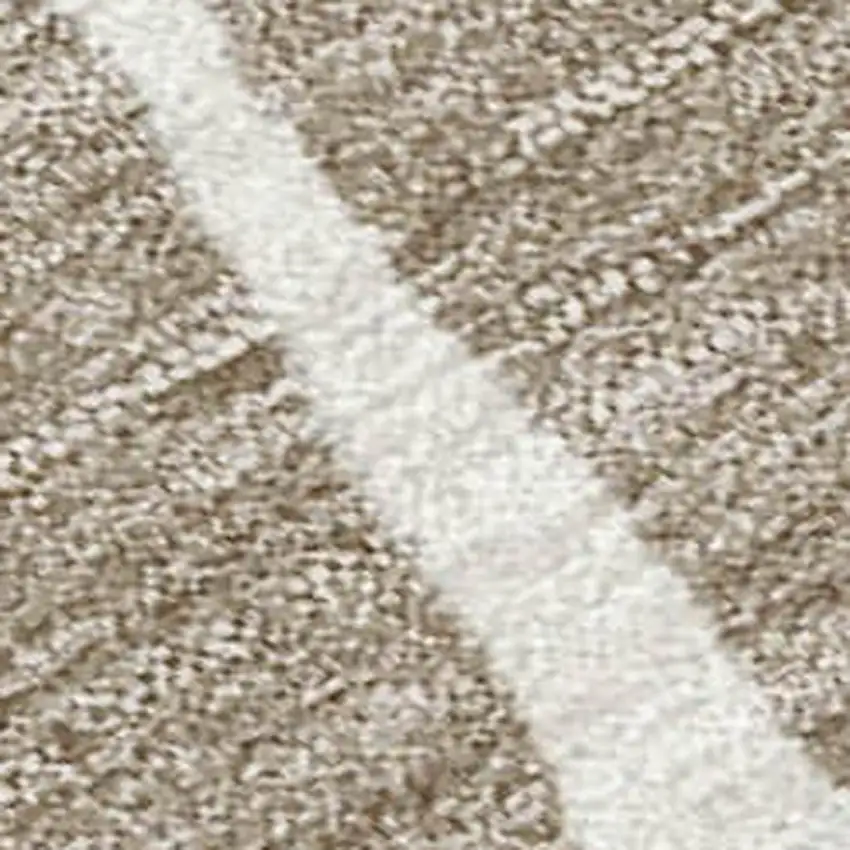 Beige Gold And Brown Floral Washable Indoor Outdoor Area Rug Photo 2