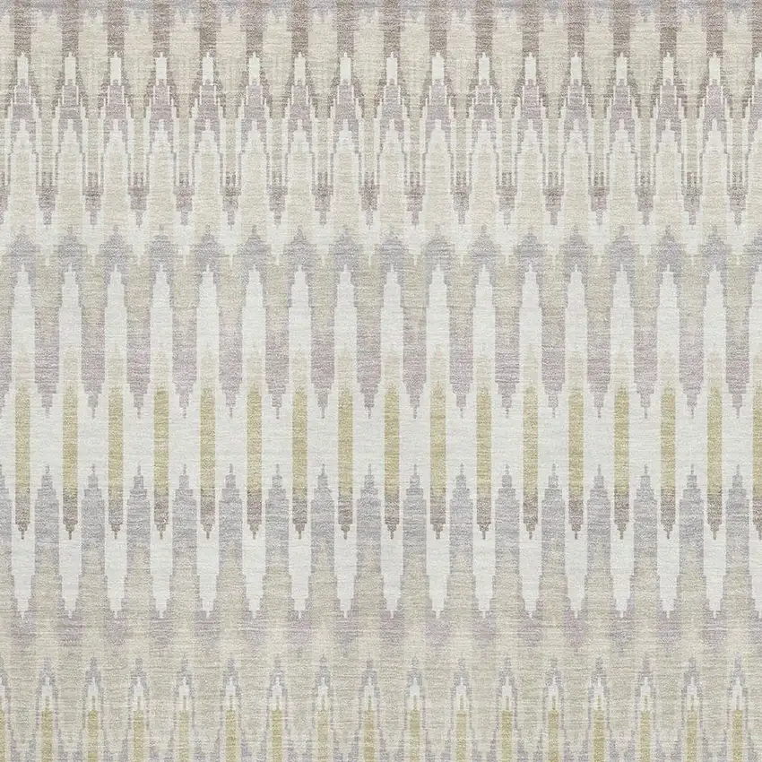 Beige Gold And Gray Southwestern Washable Area Rug With UV Protection Photo 3