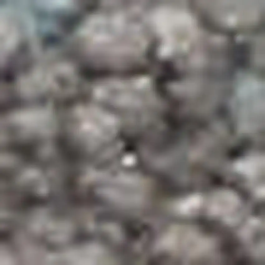 Beige Gray And Blue Botanical Leaves Area Rug Photo 1