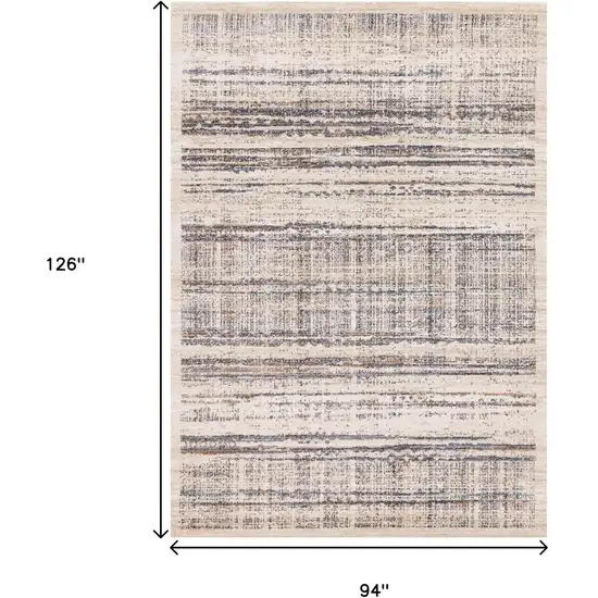 Beige Gray And Brown Abstract Area Rug Photo 3