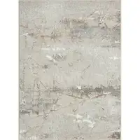 Photo of Beige Gray And Brown Abstract Stain Resistant Area Rug