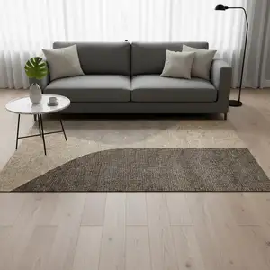 Photo of Beige Gray And Brown Geometric Area Rug