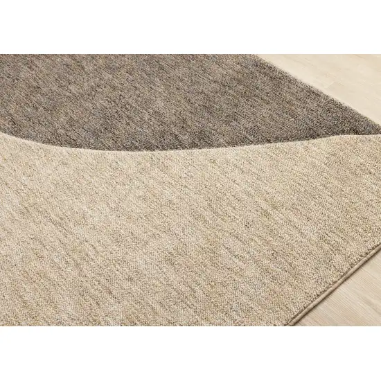 Beige Gray And Brown Geometric Area Rug Photo 8
