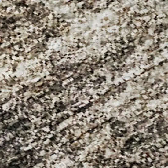 Beige Gray And Ivory Abstract Washable Area Rug With UV Protection Photo 5