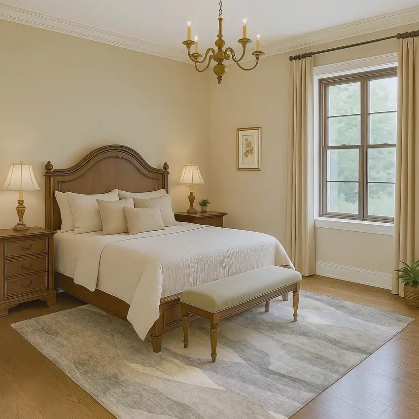 Beige Gray And Ivory Abstract Washable Area Rug With UV Protection Photo 6