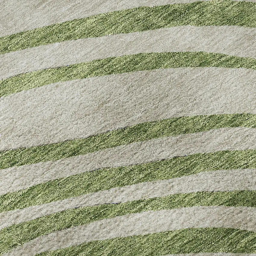 Beige Green And Blue Abstract Washable Area Rug With UV Protection Photo 9