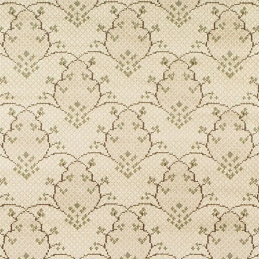Beige Floral Vines Area Rug Photo 5