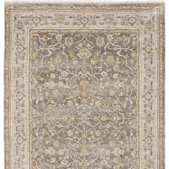 Beige Grey Machine Woven Oriental Indoor Arean Rug Photo 7