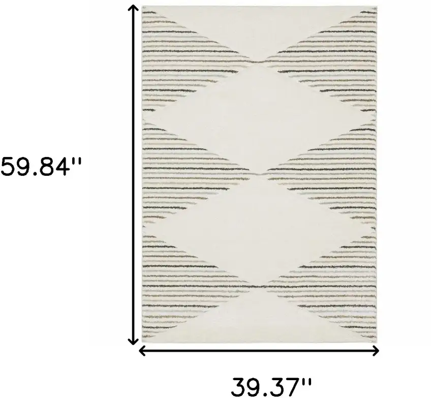 Beige Grey Sage Green Pale Blue Brown And Charcoal Geometric Power Loom Stain Resistant Area Rug Photo 10