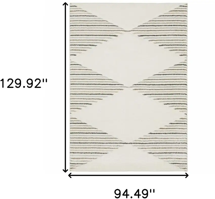 Beige Grey Sage Green Pale Blue Brown And Charcoal Geometric Power Loom Stain Resistant Area Rug Photo 10