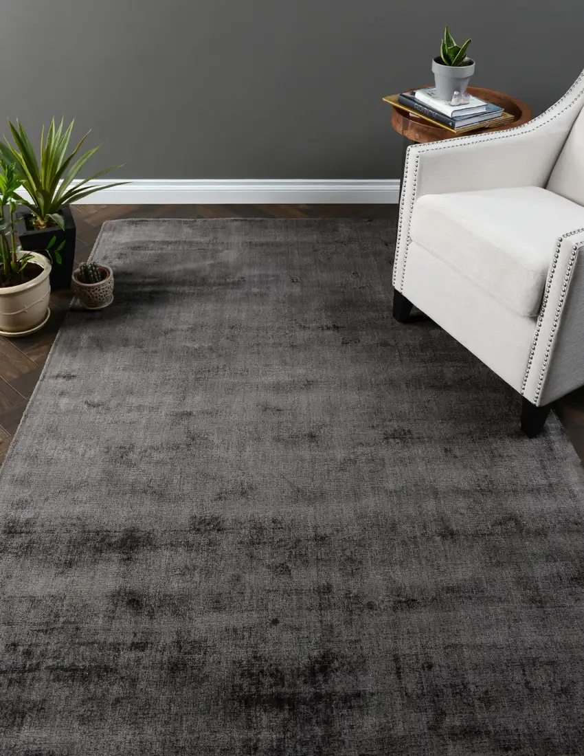 Beige Hand Braided Distressed Area Rug Photo 3