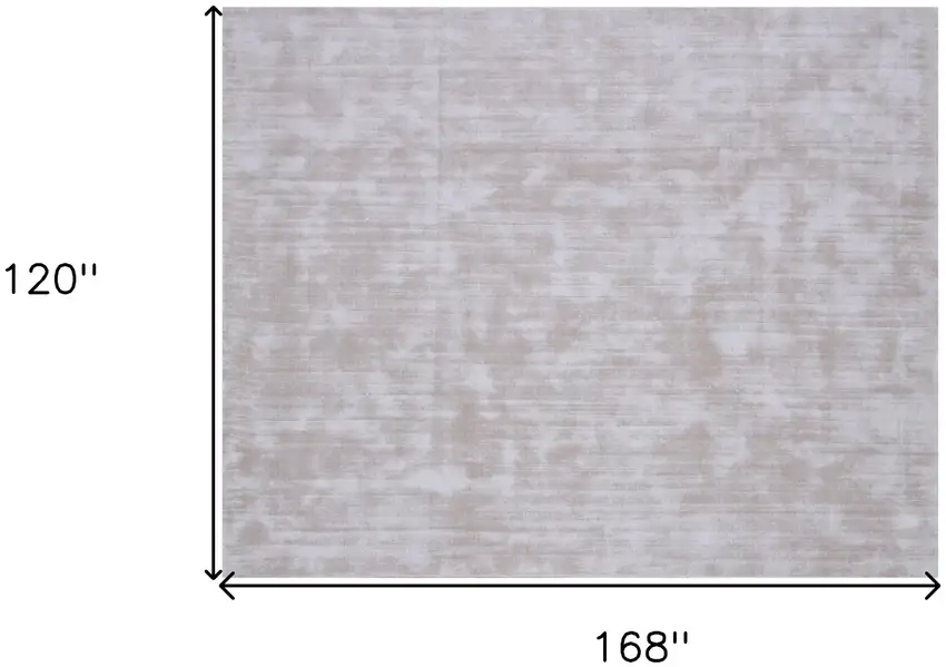 Beige Hand Loomed Area Rug Photo 9