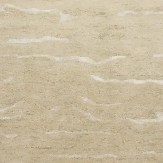 Beige And Ivory Abstract Hand Tufted Area Rug Photo 5