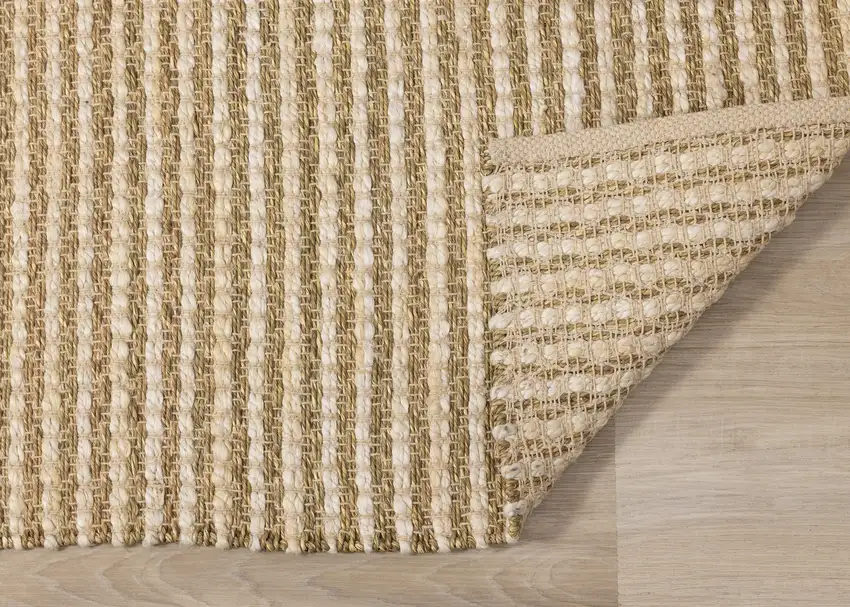 Beige Hand Woven Area Rug Photo 9