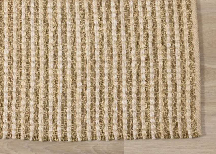 Beige Hand Woven Area Rug Photo 8