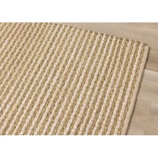 Beige Hand Woven Area Rug Photo 7