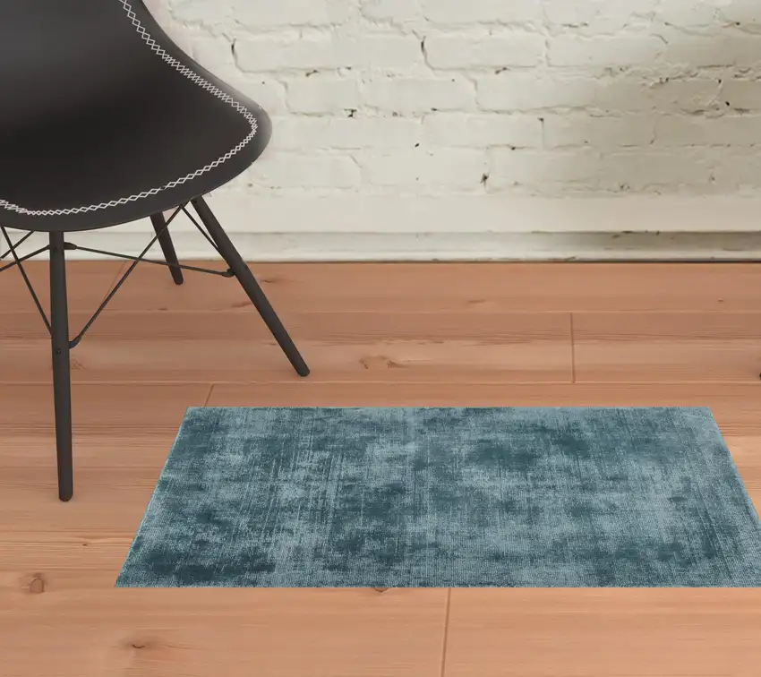 Beige Hand Woven Distressed Area Rug Photo 6