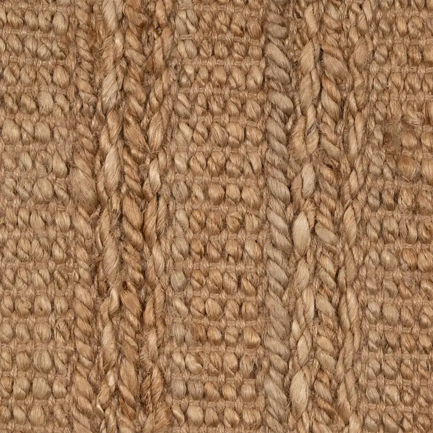 Beige Hand Woven Non Skid Area Rug Photo 4