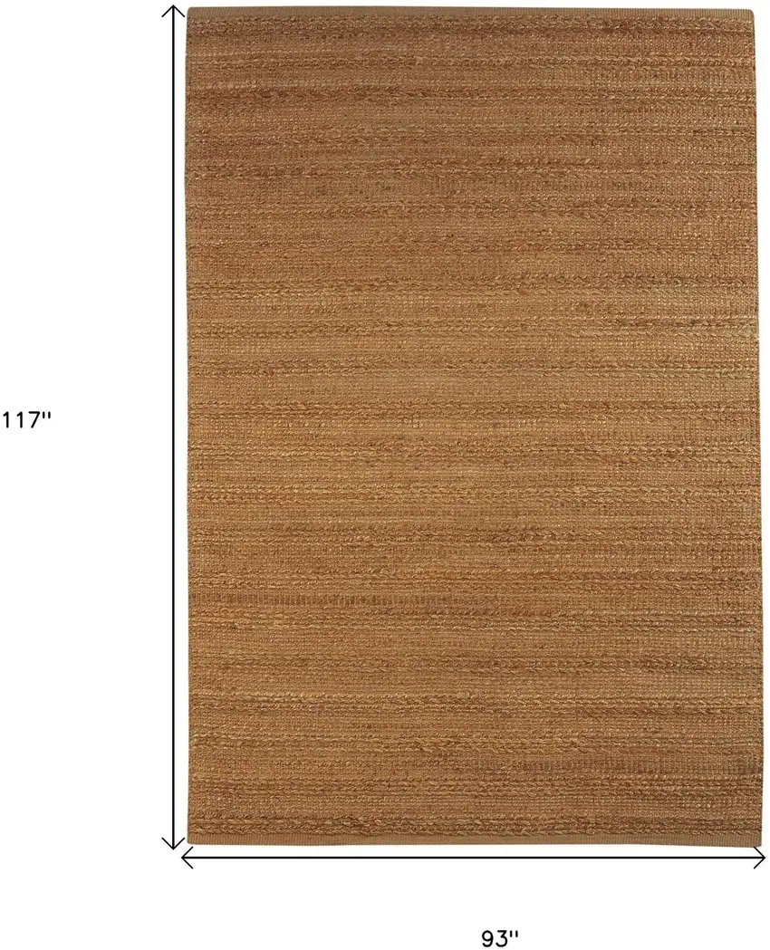 Beige Hand Woven Non Skid Area Rug Photo 8