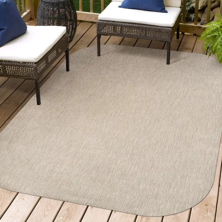 Beige Indoor Outdoor Area Rug Photo 9