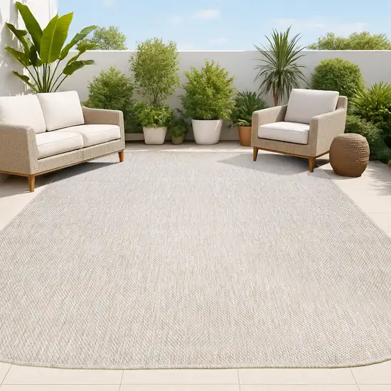 Beige Indoor Outdoor Area Rug Photo 4