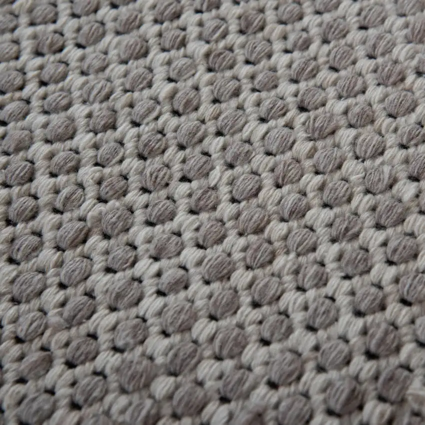 Beige Ivory And Black Geometric Hand Woven Area Rug With UV Protection Photo 4