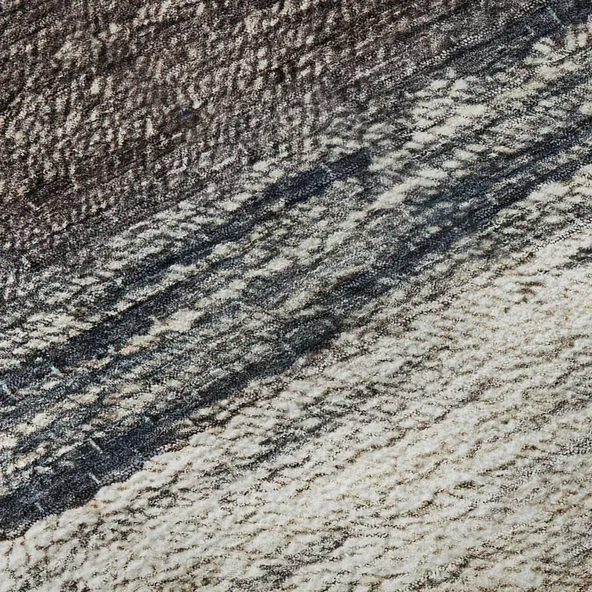 Beige Ivory And Blue Ombre Washable Area Rug With UV Protection Photo 9