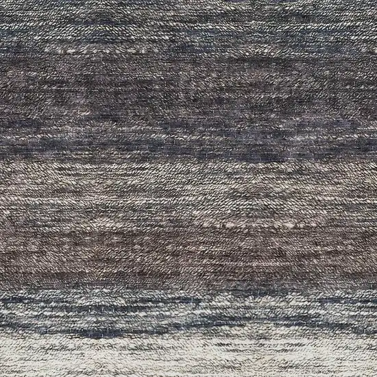 Beige Ivory And Blue Ombre Washable Area Rug With UV Protection Photo 3