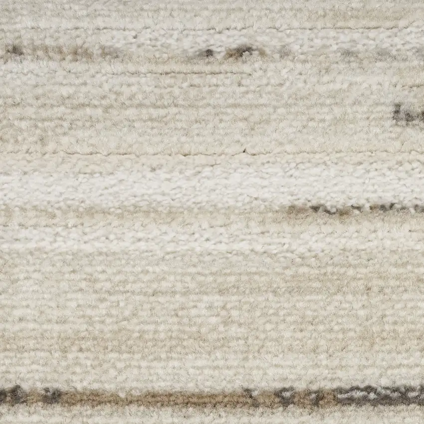 Beige Ivory And Brown Abstract Distressed Area Rug Photo 2