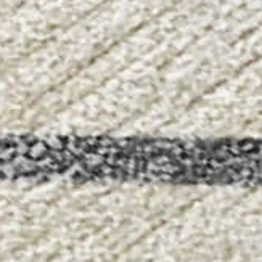 Beige Ivory And Brown Striped Washable Indoor Outdoor Area Rug Photo 2