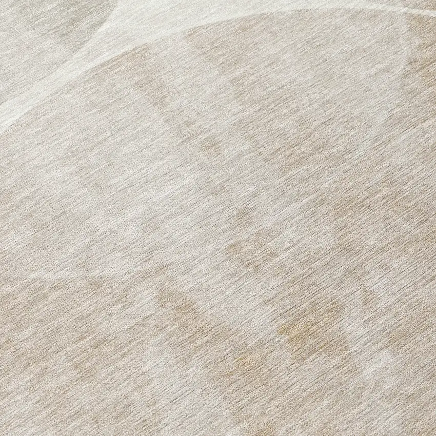 Beige Ivory And Gold Geometric Washable Indoor Outdoor Area Rug Photo 8