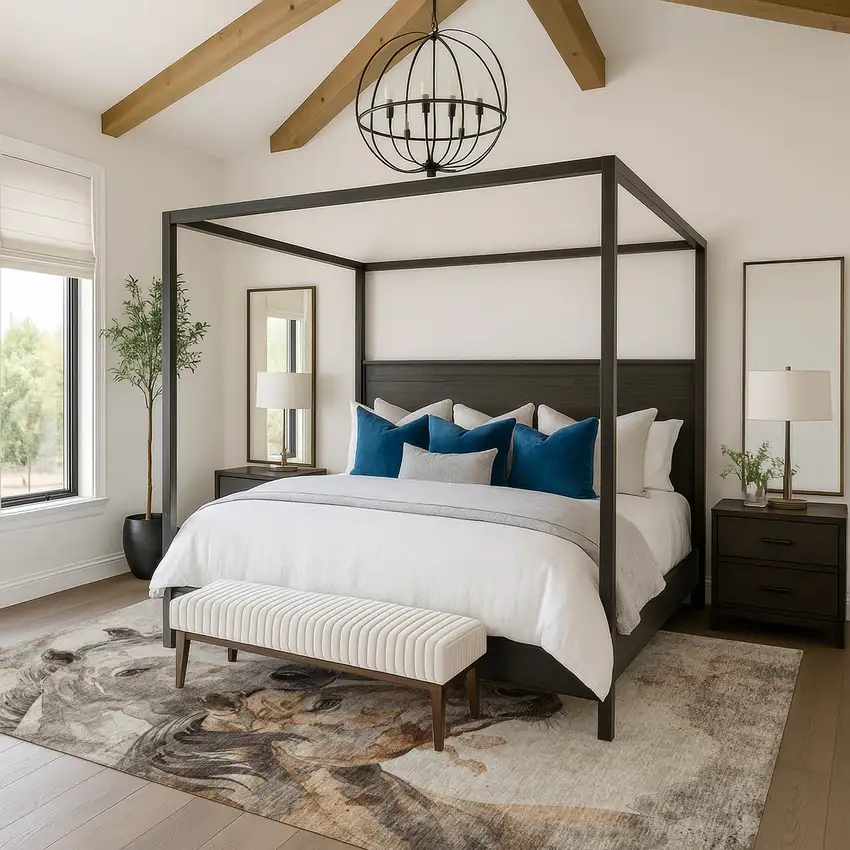 Beige Ivory And Gray Animal Print Washable Area Rug With UV Protection Photo 4