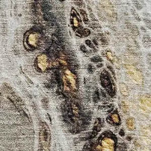 Photo of Beige Ivory And Taupe Abstract Washable Area Rug With UV Protection