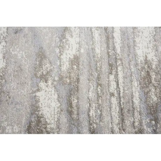 Beige Ivory Light Brown And Light Gray Abstract Area Rug Photo 3