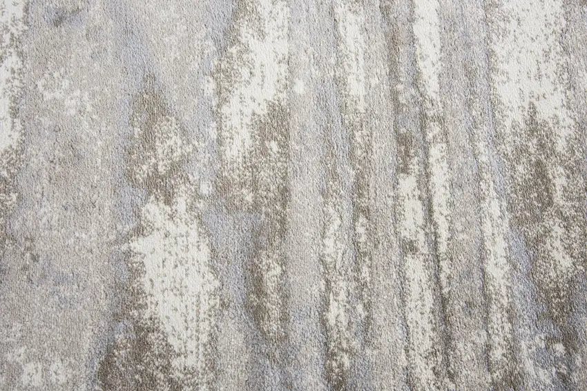 Beige Ivory Light Brown And Light Gray Abstract Area Rug Photo 3