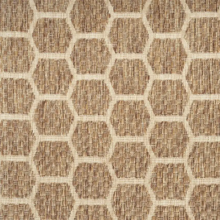 Beige Ivory and Gray Abstract Non Skid Area Rug Photo 7