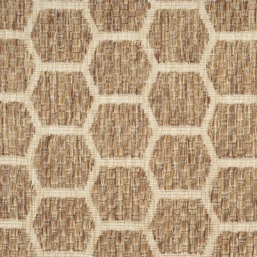 Beige Ivory and Gray Abstract Non Skid Area Rug Photo 1