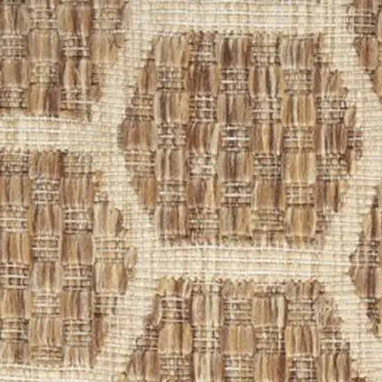 Beige Ivory and Gray Abstract Non Skid Area Rug Photo 3