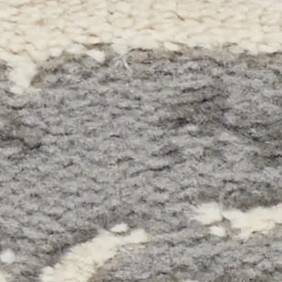 Beige Ivory and Gray Abstract Non Skid Area Rug Photo 5