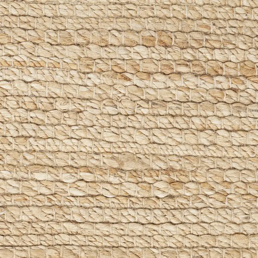 Beige Jute Hand Woven Area Rug Photo 2
