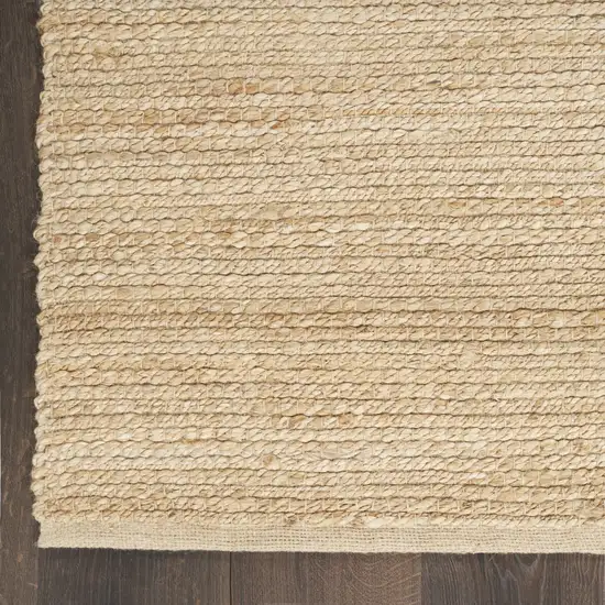 Beige Jute Hand Woven Area Rug Photo 9