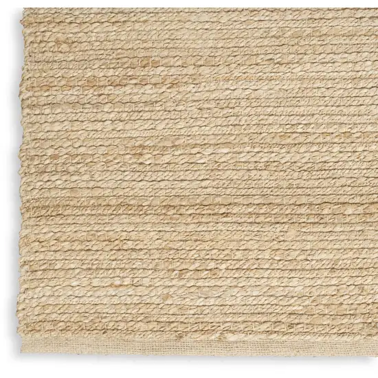 Beige Jute Hand Woven Area Rug Photo 7