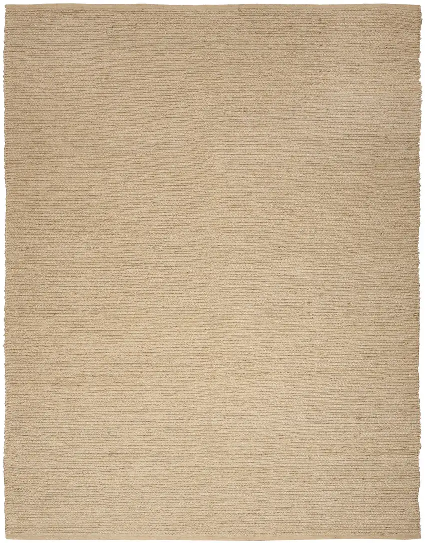 Beige Jute Hand Woven Area Rug Photo 1