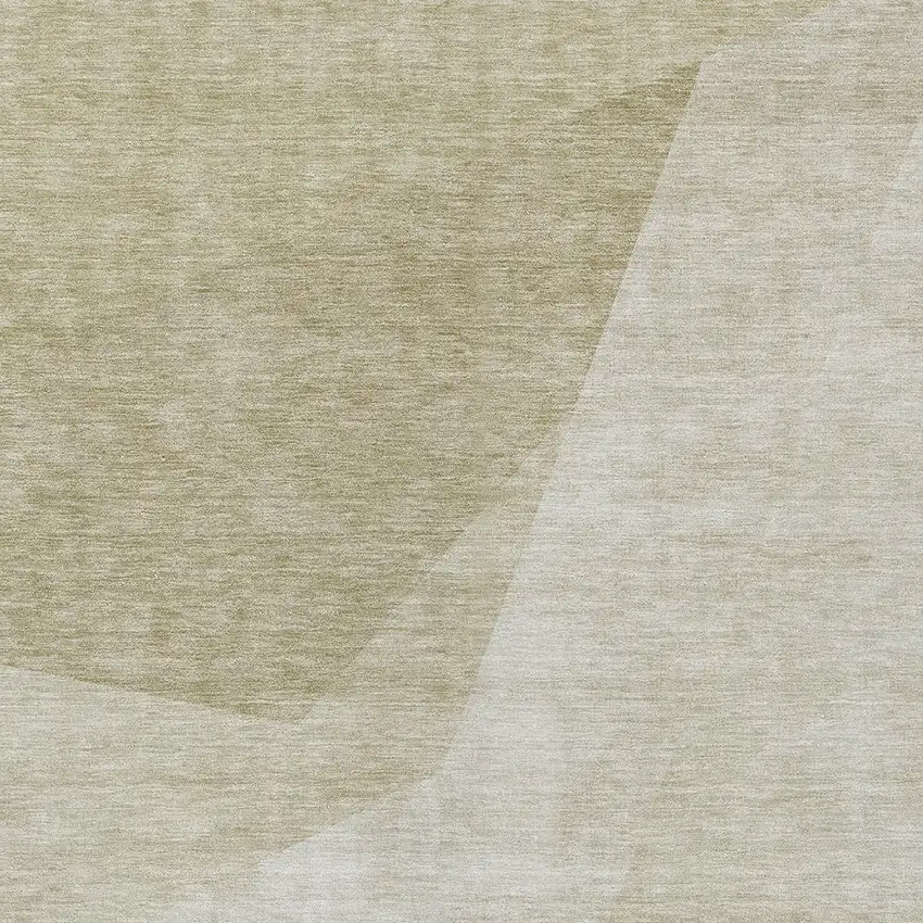 Beige Khaki And Taupe Abstract Washable Indoor Outdoor Area Rug Photo 4