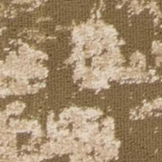 Beige And Tan Floral Medallion Distressed Area Rug Photo 9