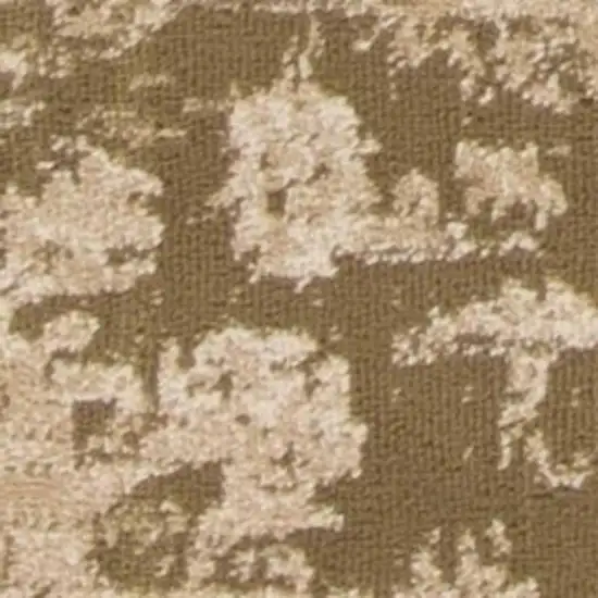 Beige And Tan Floral Medallion Distressed Area Rug Photo 4