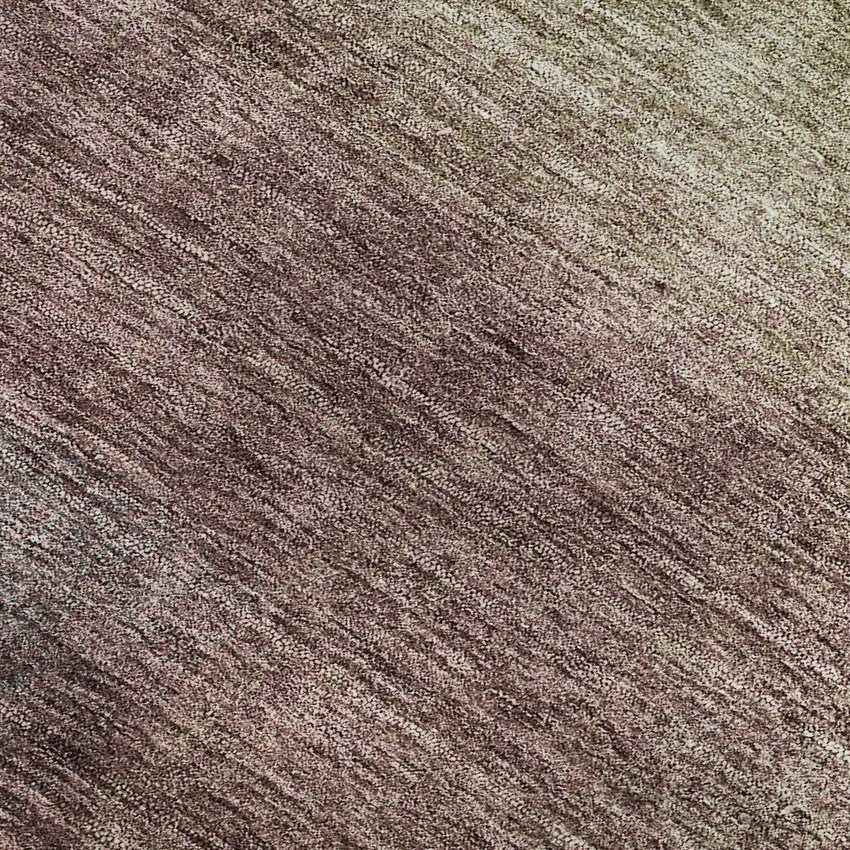 Beige Mauve And Brown Abstract Washable Area Rug With UV Protection Photo 3