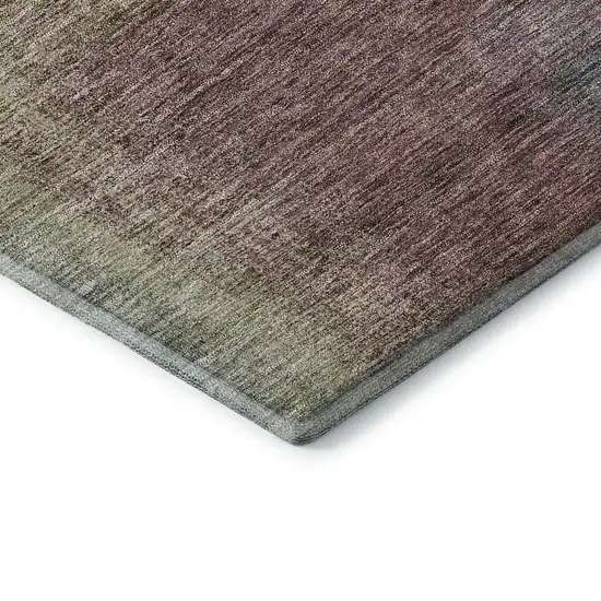 Beige Mauve And Brown Abstract Washable Area Rug With UV Protection Photo 8